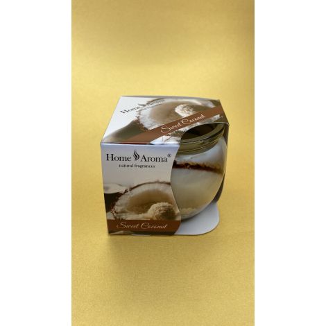 ŚWIECZKA ZAPACHOWE HOME AROMA - SWEET COCONUT 70G